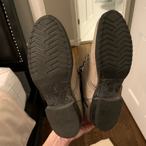 Frye Veronica Combat Boots (Grey) - Picture 6 of 6